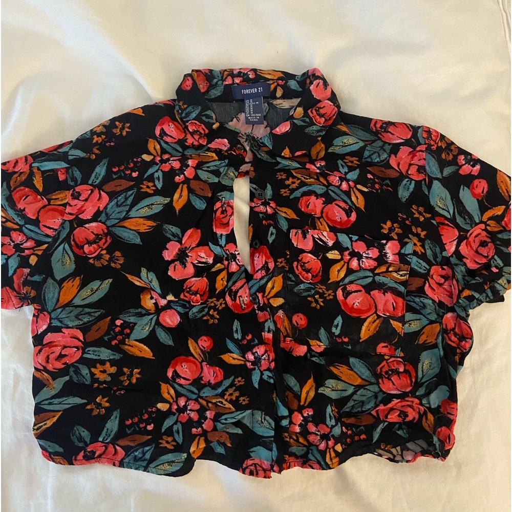 Crop-top Hawaiian Shirt